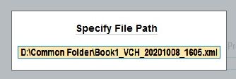 Specify import file path in TallyPrime